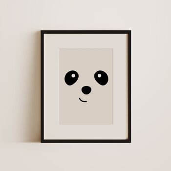 Panda heureux - Décoration murale Impression artistique 1