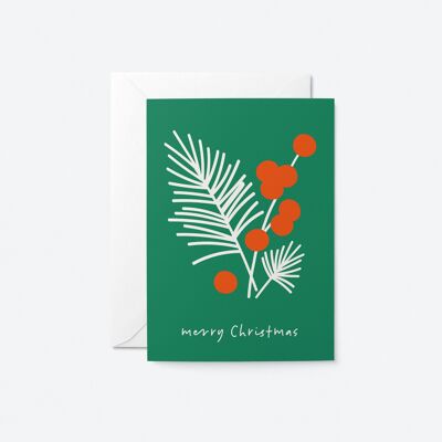 Frohe Weihnachten – Weihnachtskarte – saisonale Grußkarte