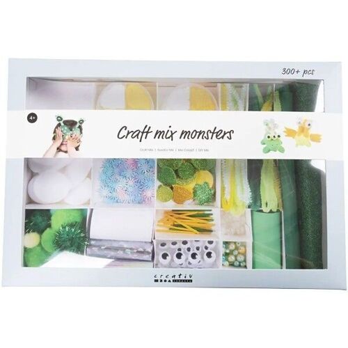 Kit DIY activités manuelles pour enfants - Monstres - Multicolores - 300 pcs