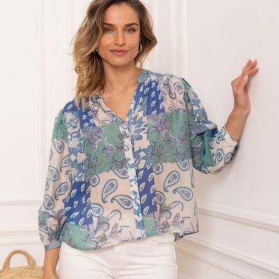 Saint Tropez printed silk shirt - CK08136