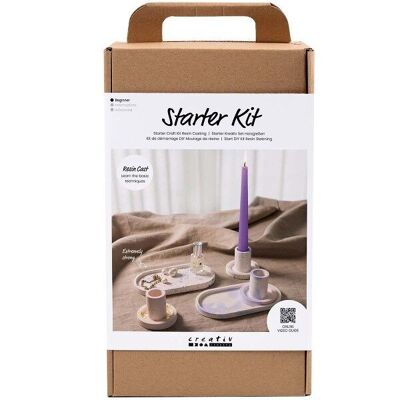 Kit stampaggio resina fai da te - Portacandele e vassoi