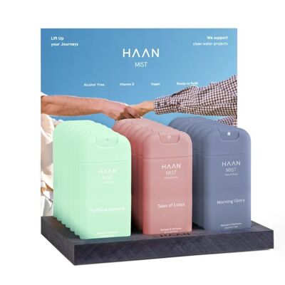 Présentoir de brume faciale + carte arrière - HAAN READY