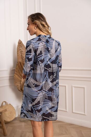 Robe chemise Palma imprimée en viscose soie - CK08216 9