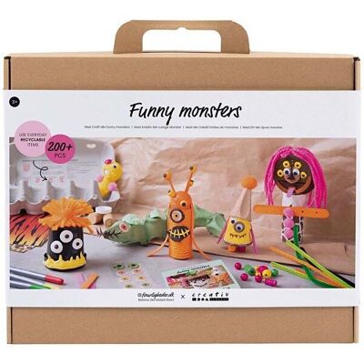 Maxi Creative Recycling Mix - Lustige Monster - 200 Stk