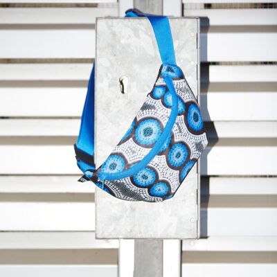 KIRSTEN NANGALA EGAN Water Dreaming Blue Recycled Bumbag