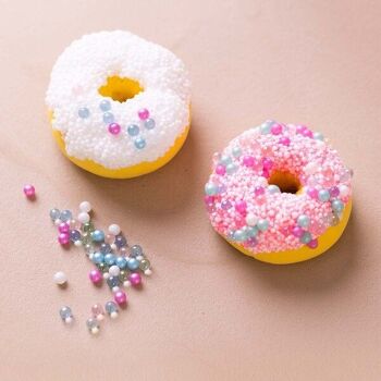 Kit DIY enfant - Donuts en pâte à modeler autodurcissante - 2 pcs 2