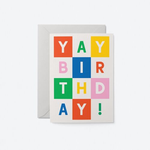 Yay, Birthday! - Greeting Card