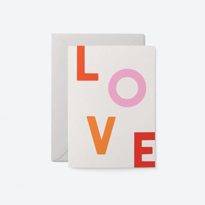 Liebe - Valentinstag-Grußkarte