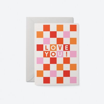 Je t'aime! - Carte de vœux pour la Saint-Valentin