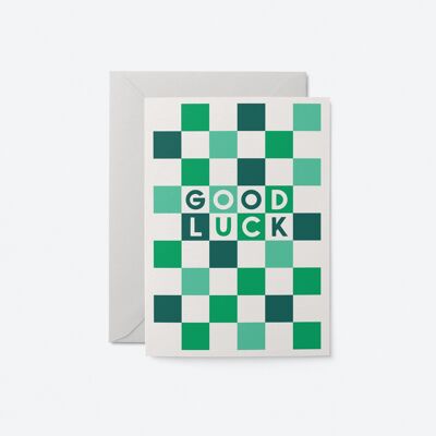 Viel Glück - Grußkarte