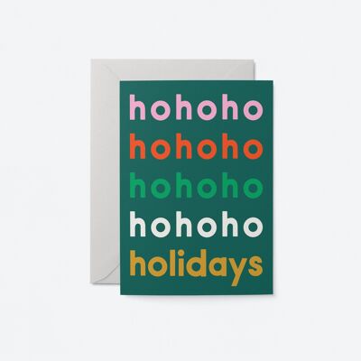 Ho ho ho - Weihnachtsgrußkarte