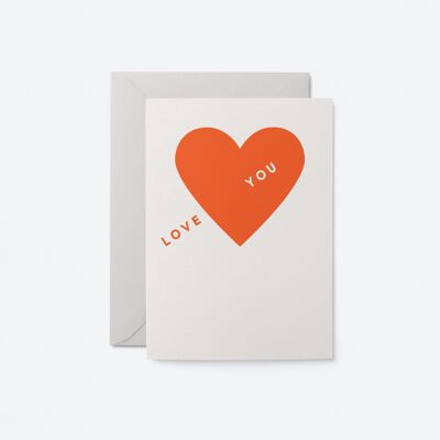 Ich liebe dich – Liebesgrußkarte