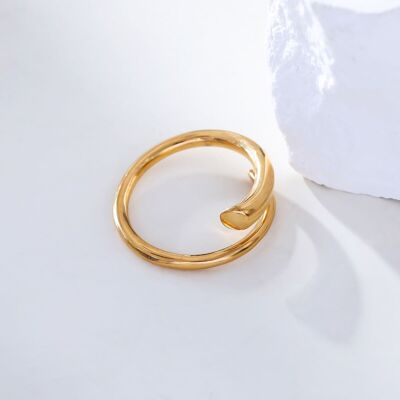 Kuscheliger goldener Ring