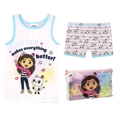 GABBY'S DOLLHOUSE PAJAMAS WITH SUSPENDERS NECESSITY BAG - 2900002068