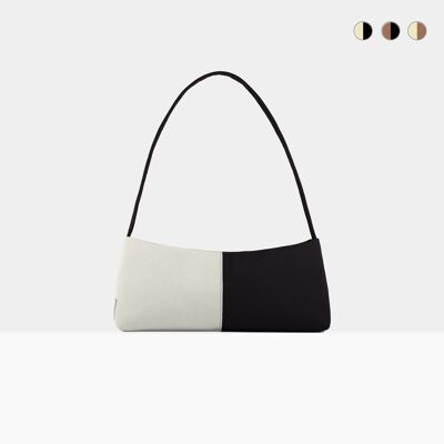 Bolso baguette bicolore Gemma