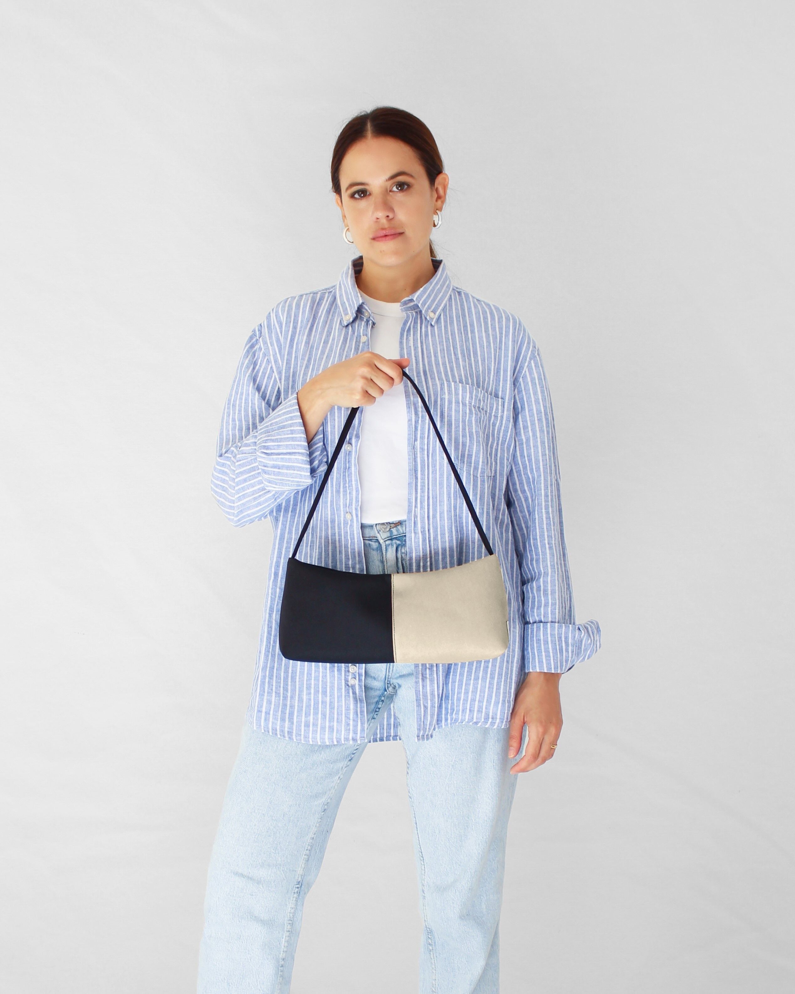 Bicolor baguette bag - Gemma