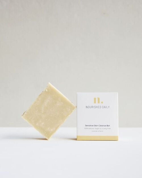 Sensitive Skin Cleanse Bar (135g) - Solid Cleanser - Natural Soap - Soap Bar