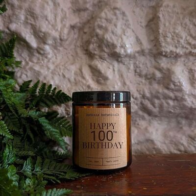 Happy 100th Birthday Soy Wax Candle