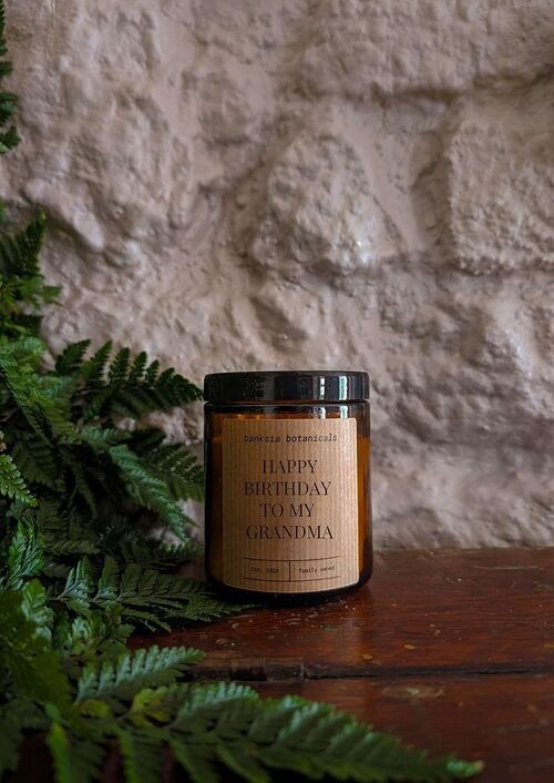 Grandma Birthday Soy Wax Candle