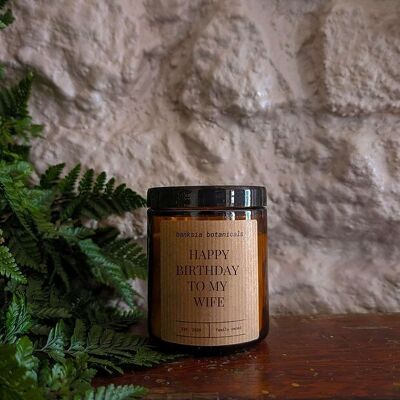 Wife Birthday Soy Wax Candle