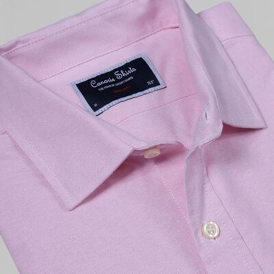Freizeithemd Oxford mit Brusttasche - Pink