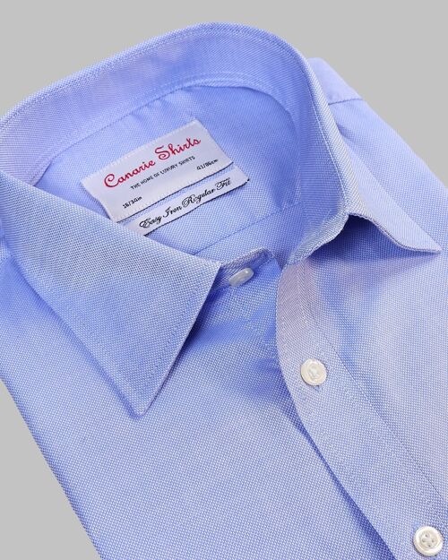Men's Formal Shirt Royal Blue Oxford Easy Iron
