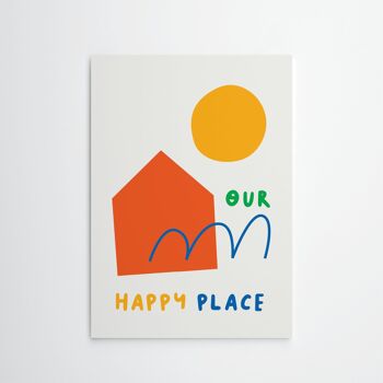 Notre endroit heureux - Décoration murale Impression artistique 2