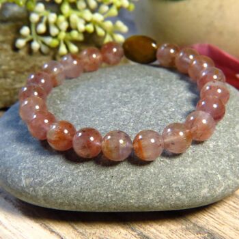 Bracelet "MON AURA" - Auralite et oeil de tigre 6