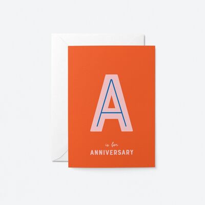 Aniversario - Tarjeta de felicitación