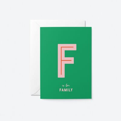 Familie - Grußkarte