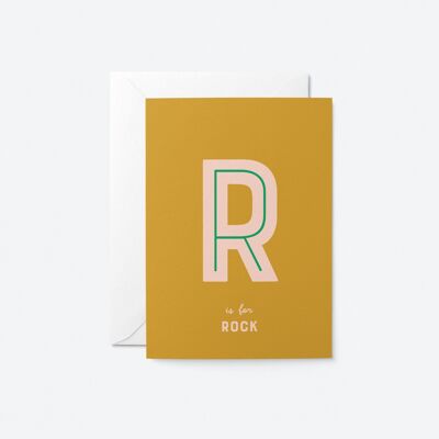 Rock - Greeting Card