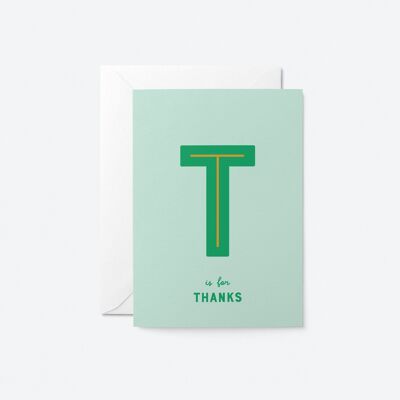 Thanks - Greeting Card