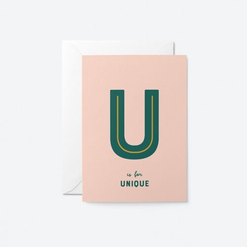 Unique - Greeting Card