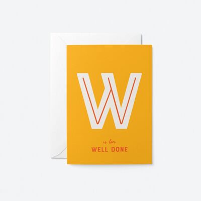 Well Done - Greeting Card