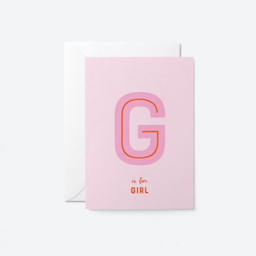 Girl - Greeting Card