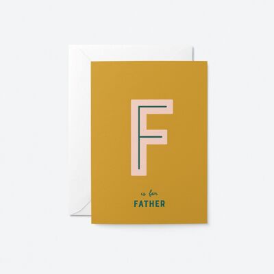 Vater - Grußkarte