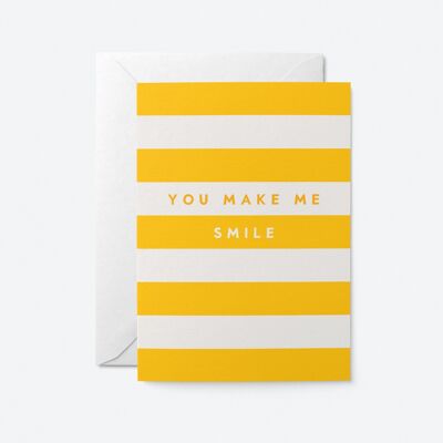 Tu me fais sourire - Carte de vœux