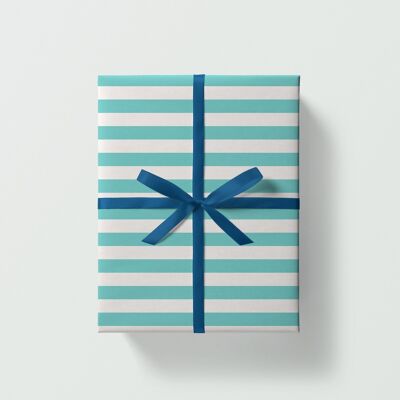 Foglio da regalo a righe | Carta da regalo | Carta artigianale
