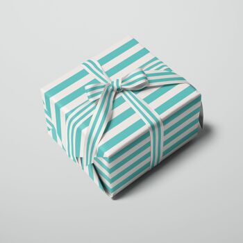 Feuille d’emballage cadeau à rayures | Papier d'emballage | Papier artisanal 2