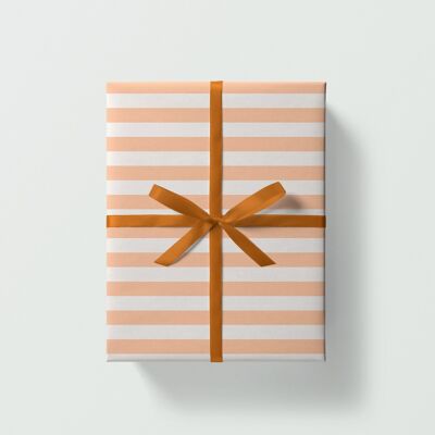 Foglio da regalo a righe | Carta da regalo | Carta artigianale