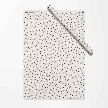 Emballage cadeau à pois | Papier d'emballage | Papier artisanal 2