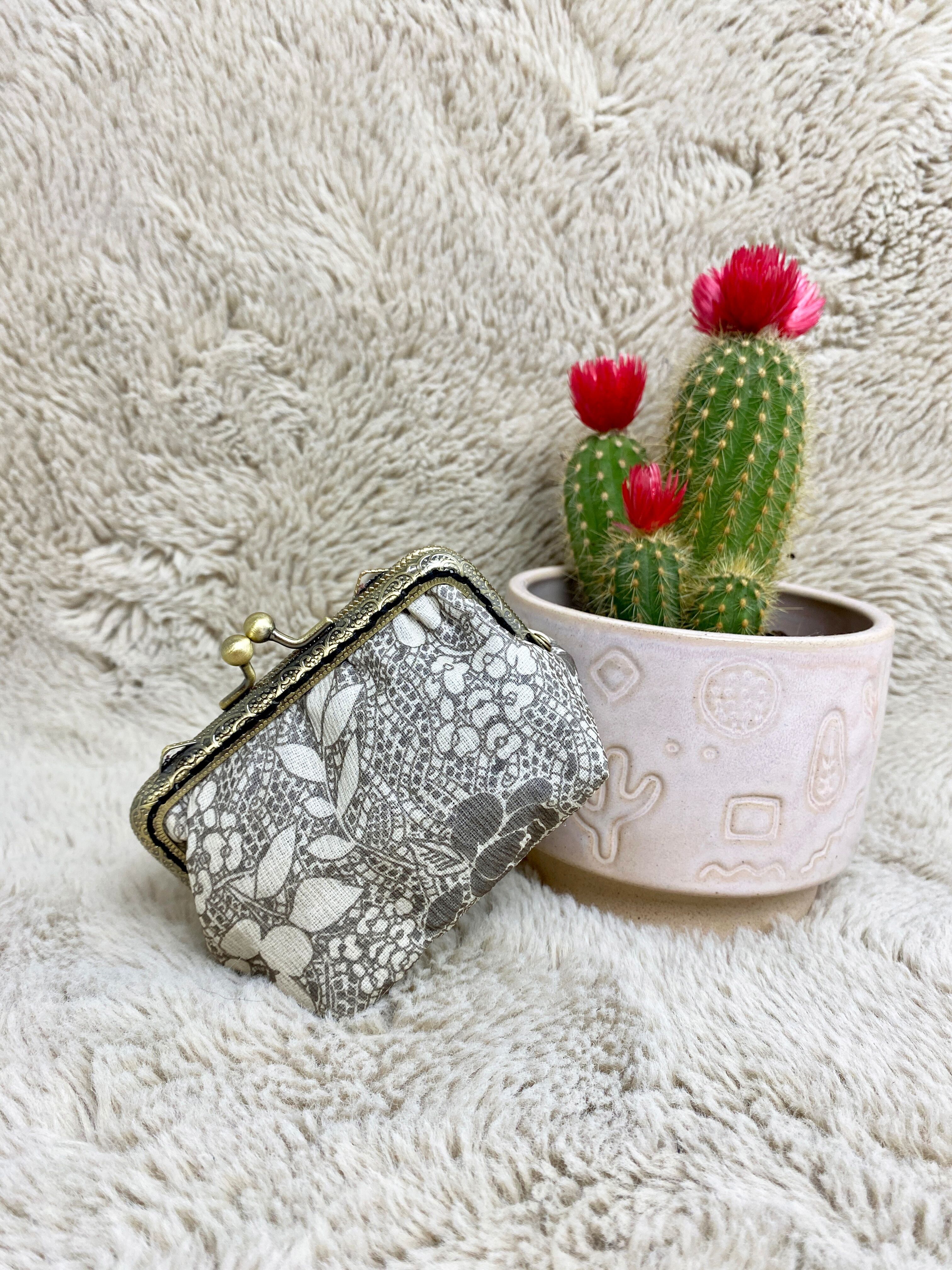 Portamonete grande in seta LITTLE LILI in stile retrò