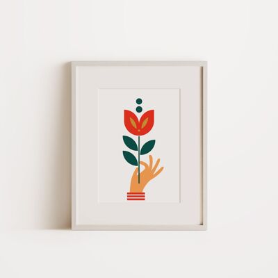 Tulpe - Wanddekoration Kunstdruck