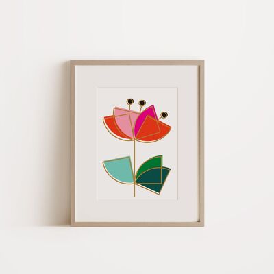 Blume - Wanddekoration Kunstdruck