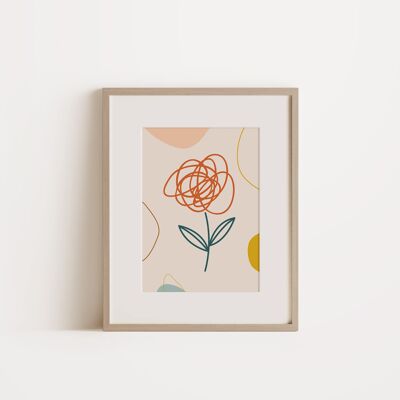 Blume - Wanddekoration Kunstdruck