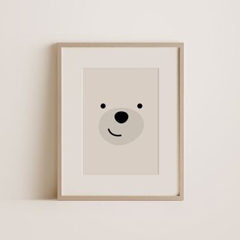 Joyeux ours polaire - Décoration murale Impression artistique 1