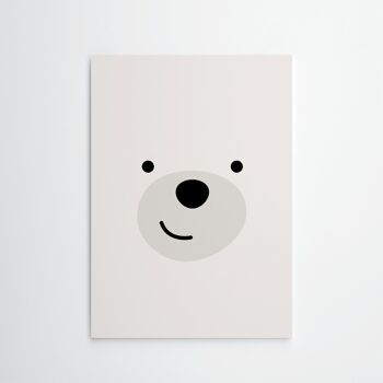 Joyeux ours polaire - Décoration murale Impression artistique 2