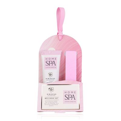 HOME SPA hand care set with nail cream and file