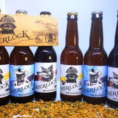 SHERLOCK RUBIO ORGÁNICO 33cl - Pale Ale | 5° | Botella Cuello Largo 33cl