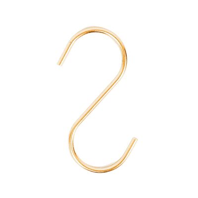 HV 6 Metal S-Hooks Gold- 11x6x1cm